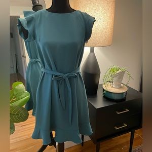 Jcrew shift dress! Teal. Size small